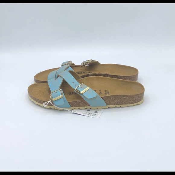 NEW Birkenstock Yao Balance Suede Leather Sandals - Picture 4 of 6